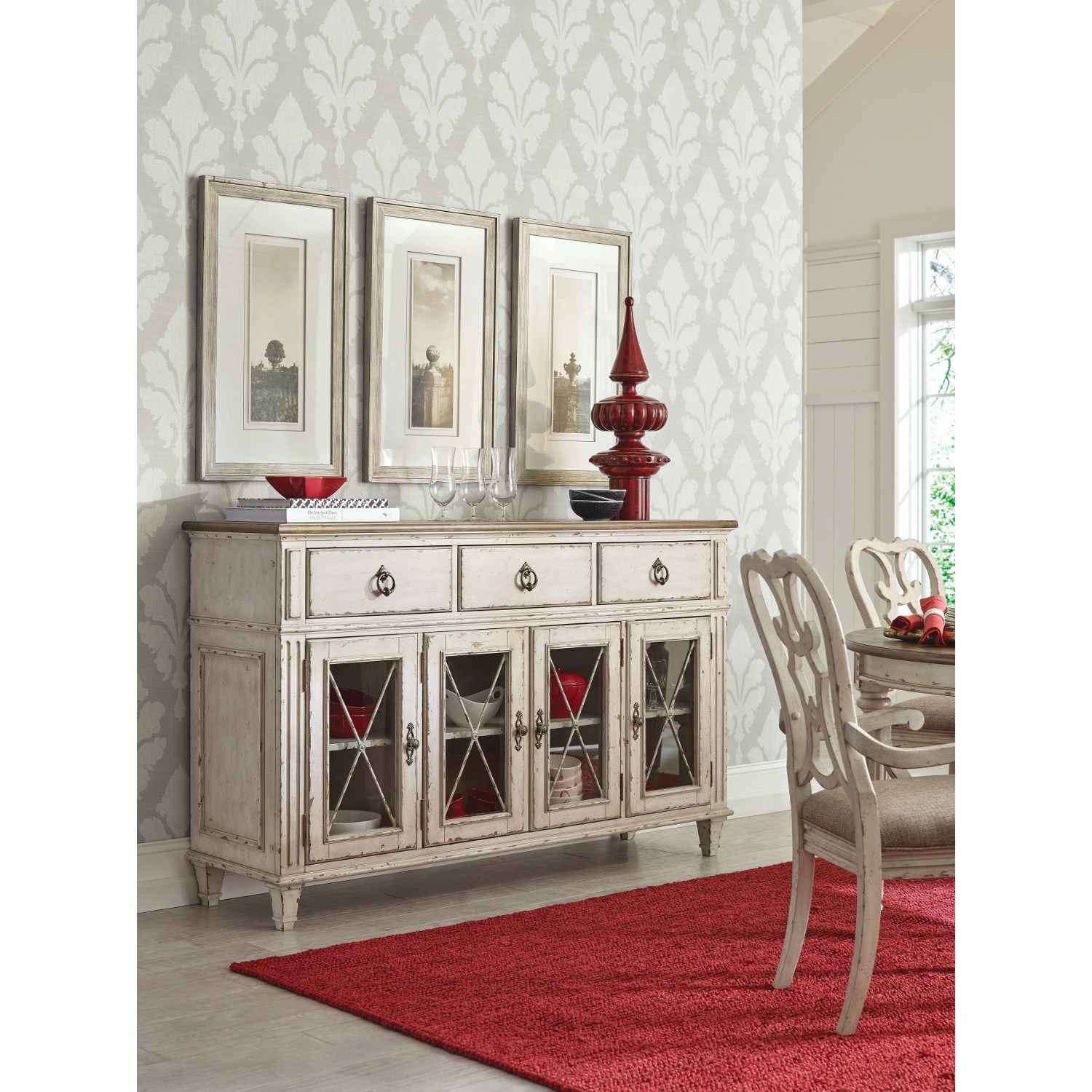 American Drew SOUTHBURY Sideboard With Adjustable Shelves Wayside